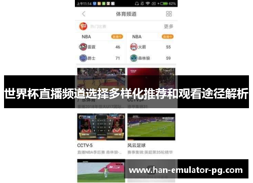 世界杯直播频道选择多样化推荐和观看途径解析